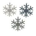 Glitter Snowflake Orn - Country Silk
