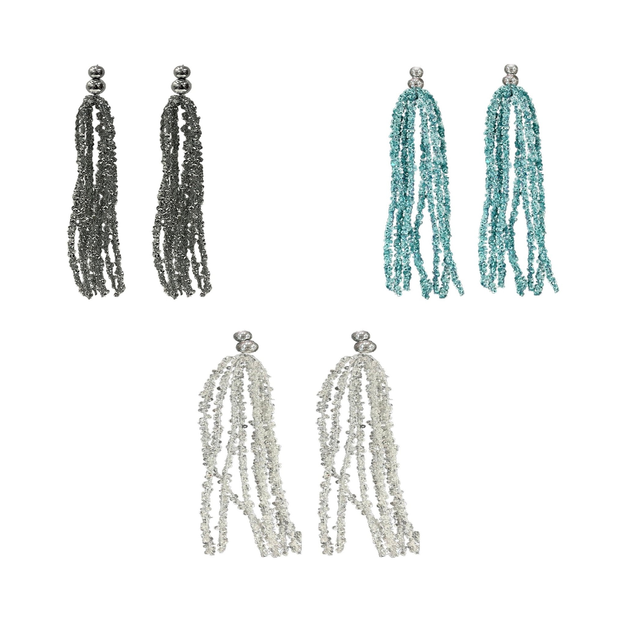 2Pk Beaded Tassel Orn - Country Silk