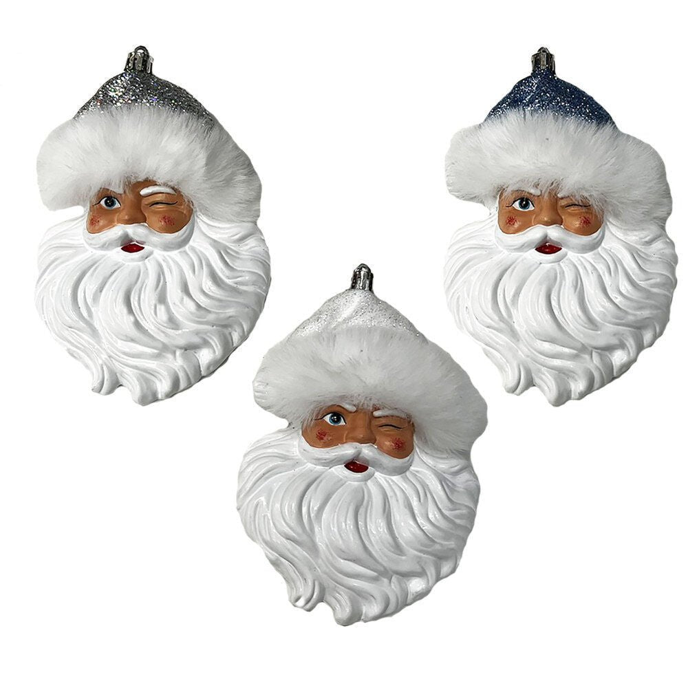 Santa Face Orn - Country Silk