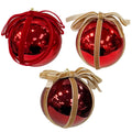 Deluxe Plated Orn With Velvet Ribbon Wra - Country Silk