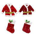 1Pk Santa Jacket Orn And 1Pk Stocking Or - Country Silk
