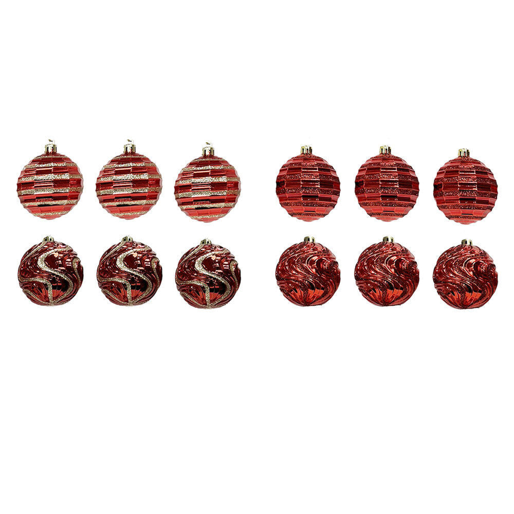 3Pk Modern Horizontal Groove Ball Asst W