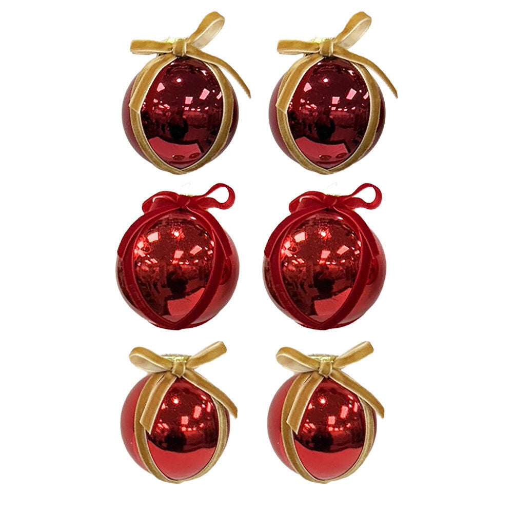 60Mm X 2Pk Ball Ornaments With Crossed V