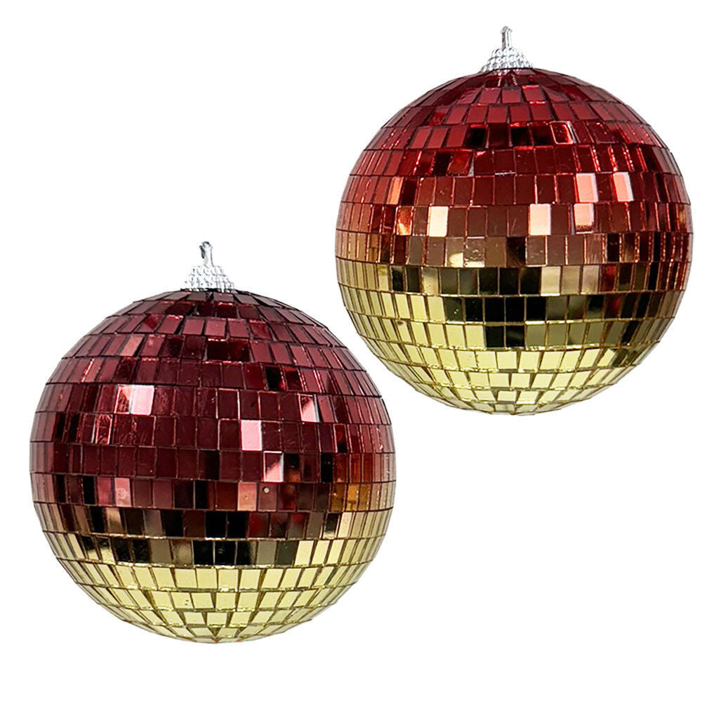 100Mm And 60Mm Ombre Disco Ball Orn