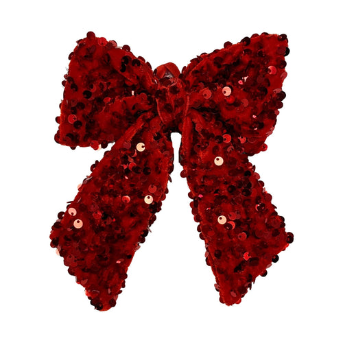 Sequin Bow - Country Silk
