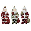 Santa Orn With Gift Bag - Country Silk
