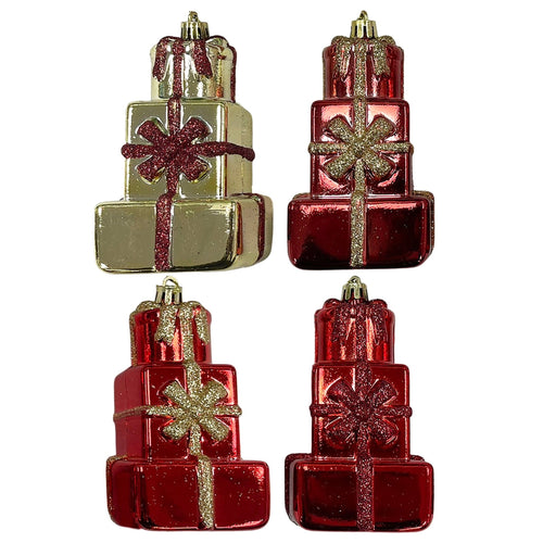 Stacked Gift Box Orn - Country Silk
