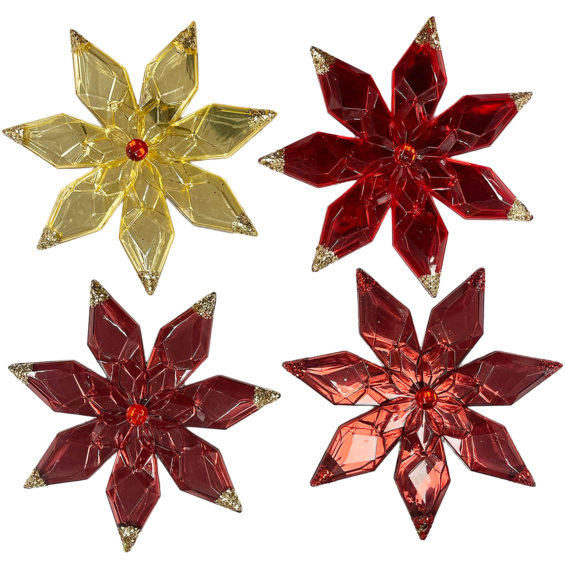 Starburst Orn With Red Gem