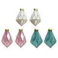 2 Pk Diamond Tear Drop Orn