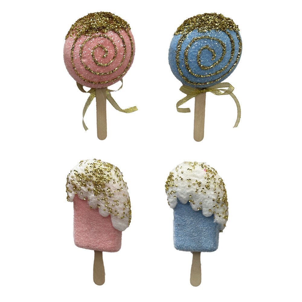 Ice Cream And Candy With Glitter Sequin - Country Silk