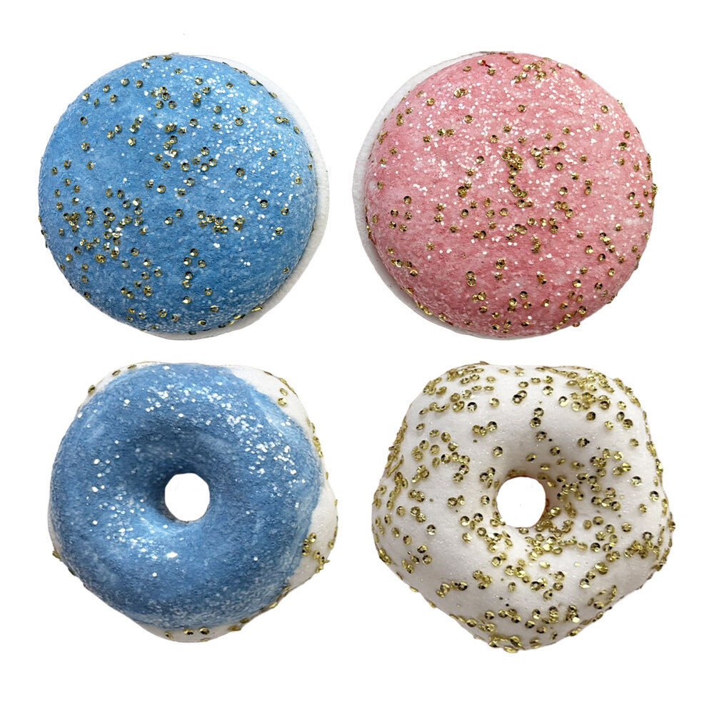 Donut And Macaroon With Glitter Sequin A - Country Silk