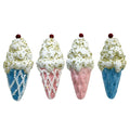 Foam Ince Cream Cone With Glitter Sequin