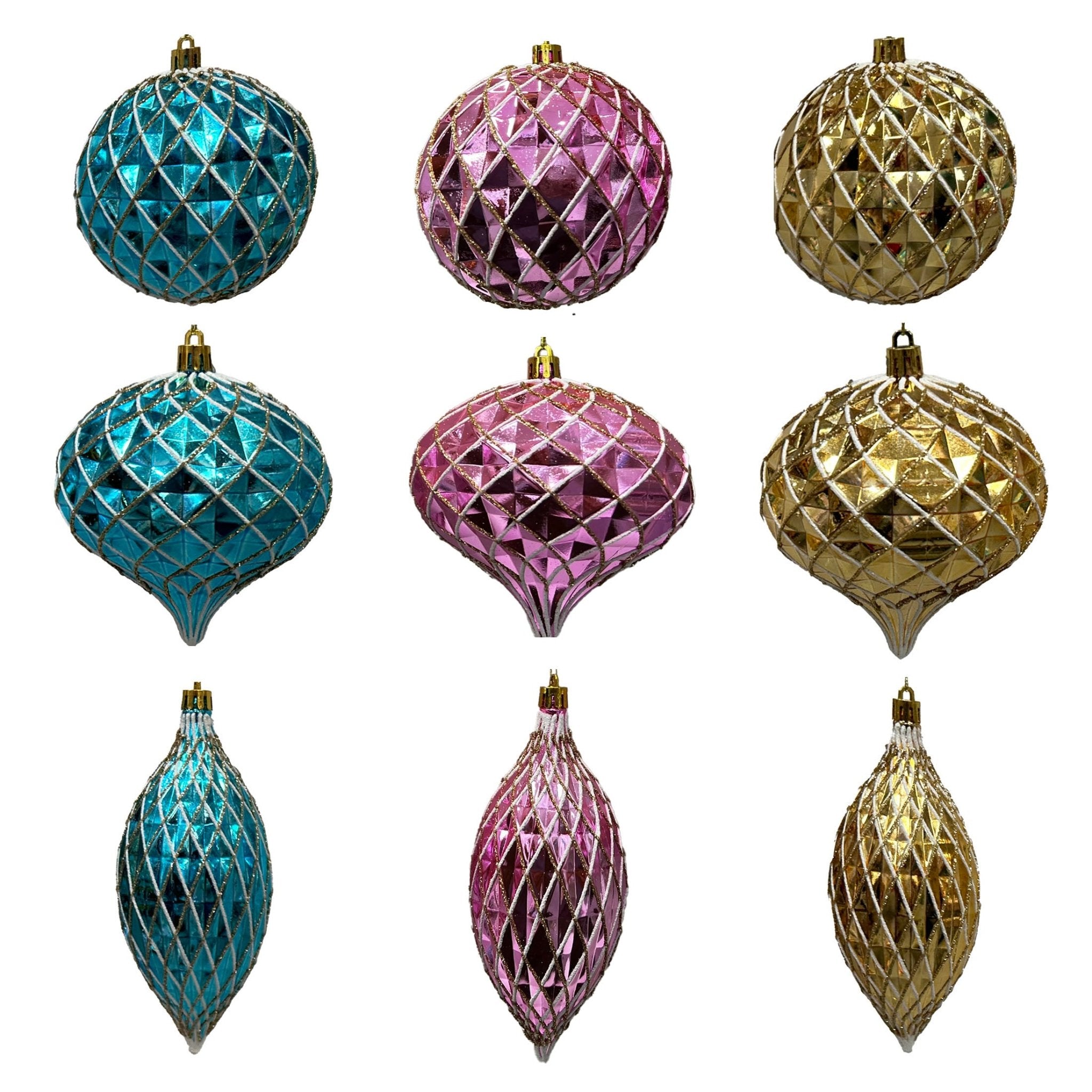1Pk Faceted 100Mm Assorted Shapes - Country Silk