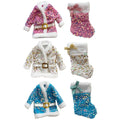 1Pk Santa Jacket And Stocking Orn - Country Silk