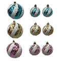 1 Pk And 2 Pk Asst Swirl Ball Orn - Country Silk