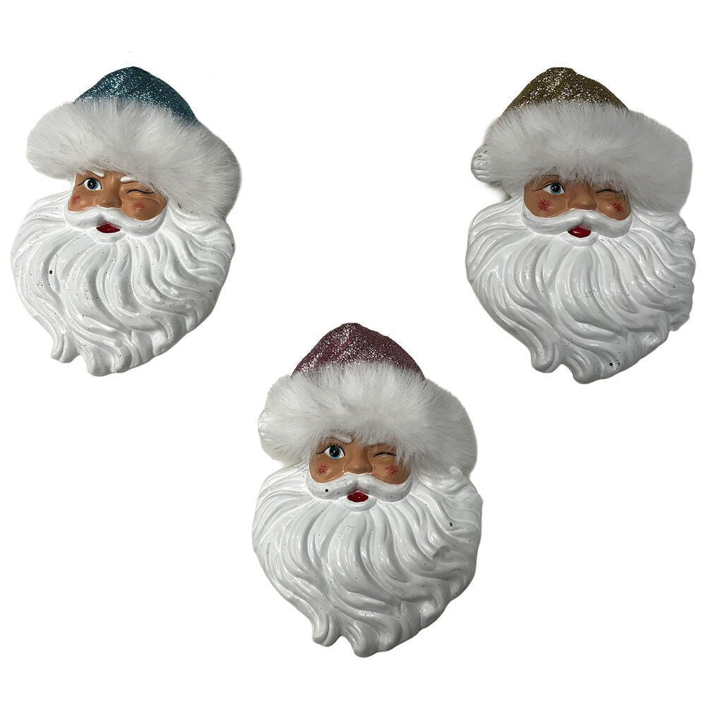 Santa Face Orn - Country Silk