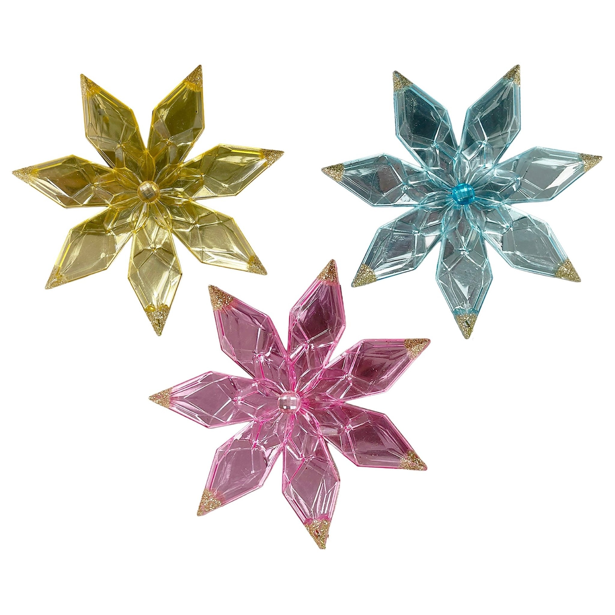 Starburst Orn With Red Gem - Country Silk