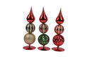 Large 3 Part Ornament Table Center Decor