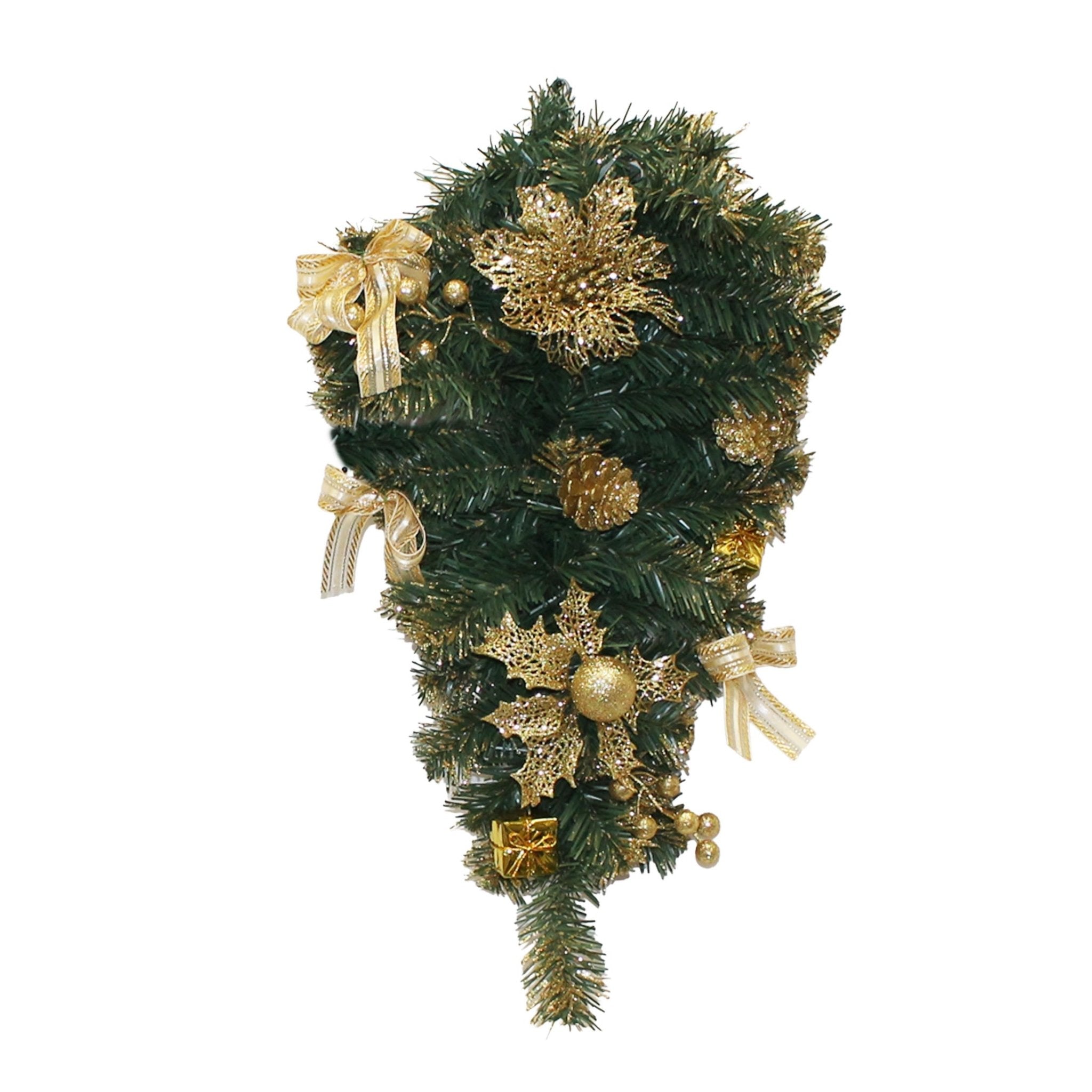 24 Inch Pre Decorated Pine Teardrop - Country Silk