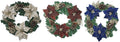 22 Inch Pvc Wreath With Poinsettia - Country Silk