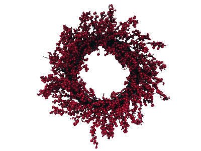 22 Inch Berry Wreath - Country Silk