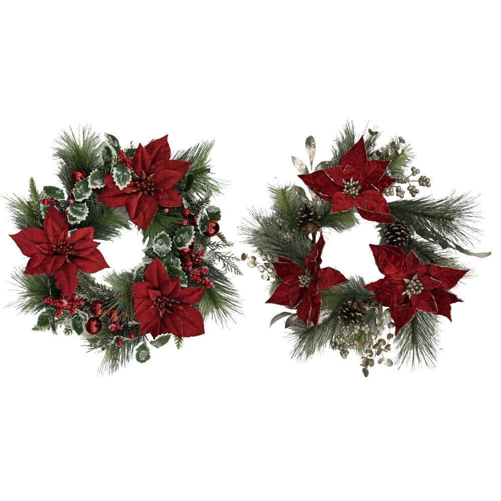 20 Wreath 2 Assorted Styles - Country Silk
