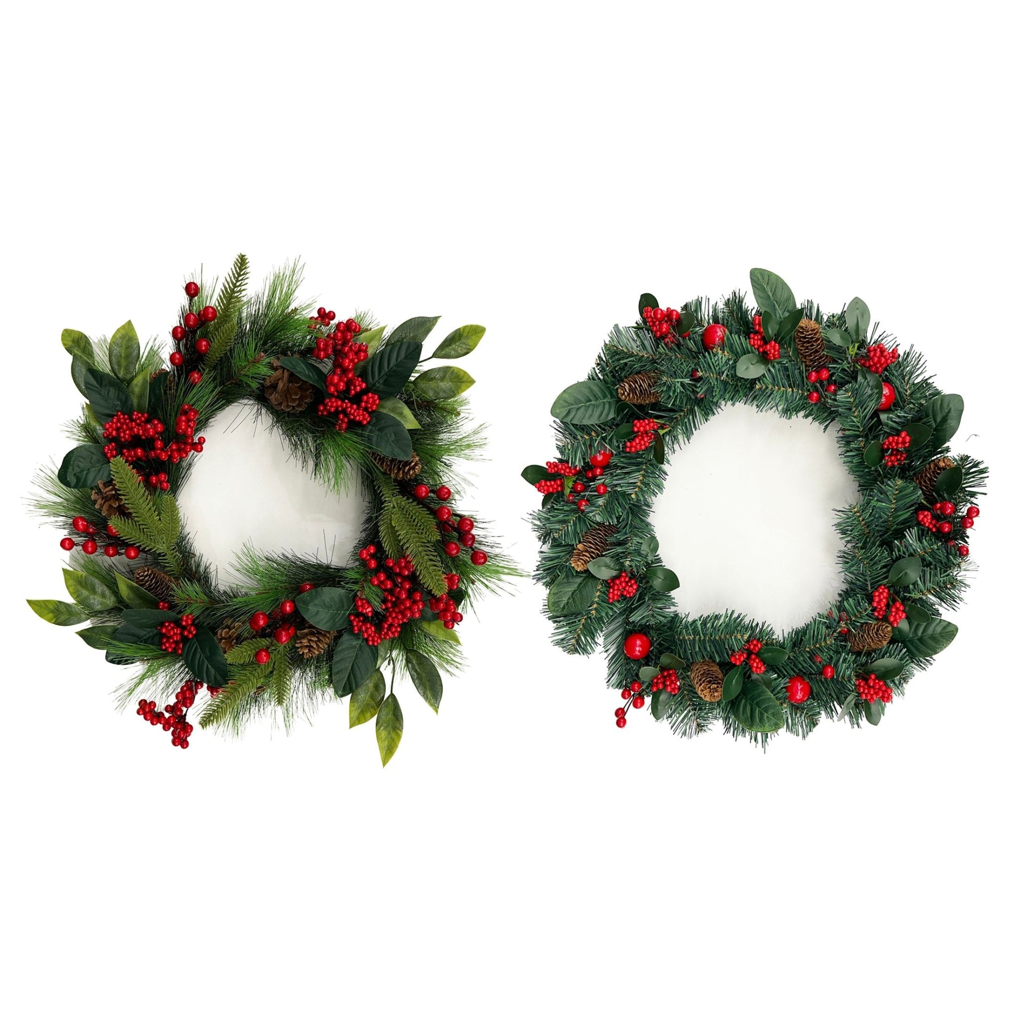 22 Wreath 2 Assorted Styles - Country Silk