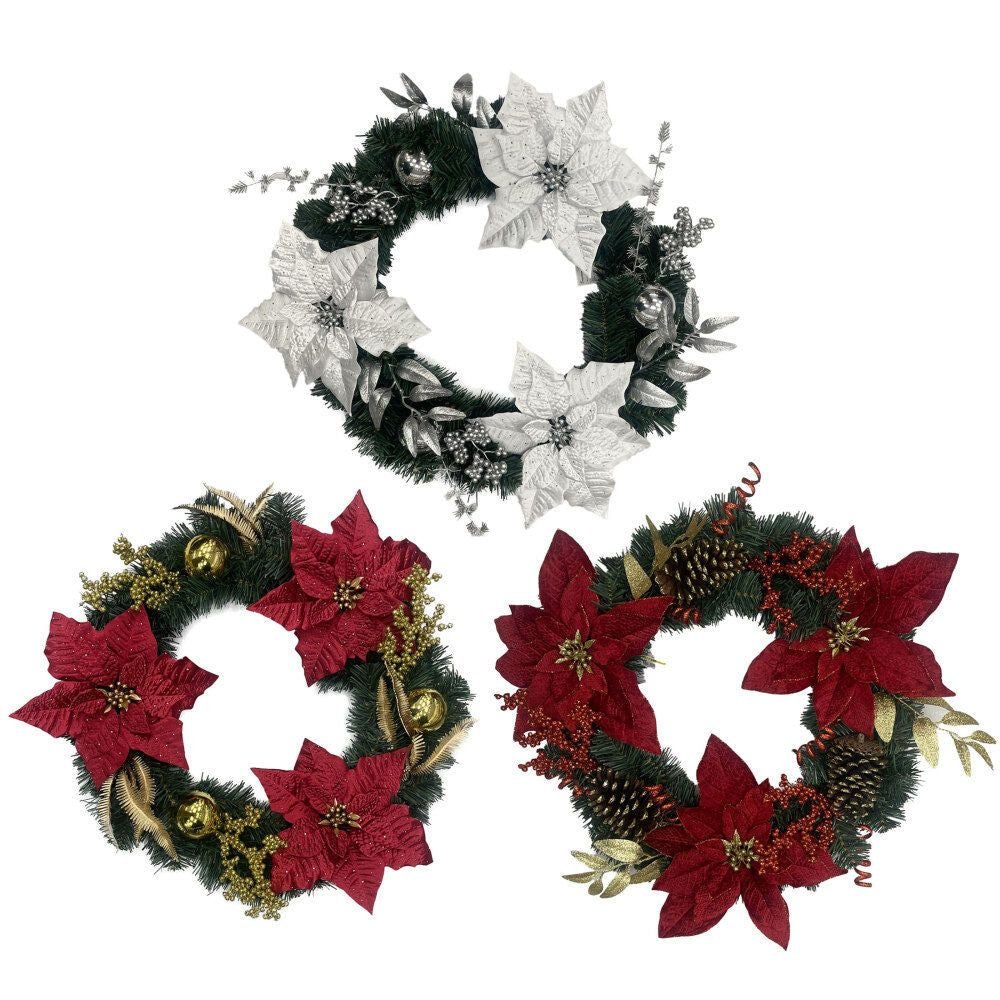 22 Wreath 2 Assorted Styles - Country Silk