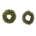 17.7 Inch Real Touch Wreath With Berries - Country Silk
