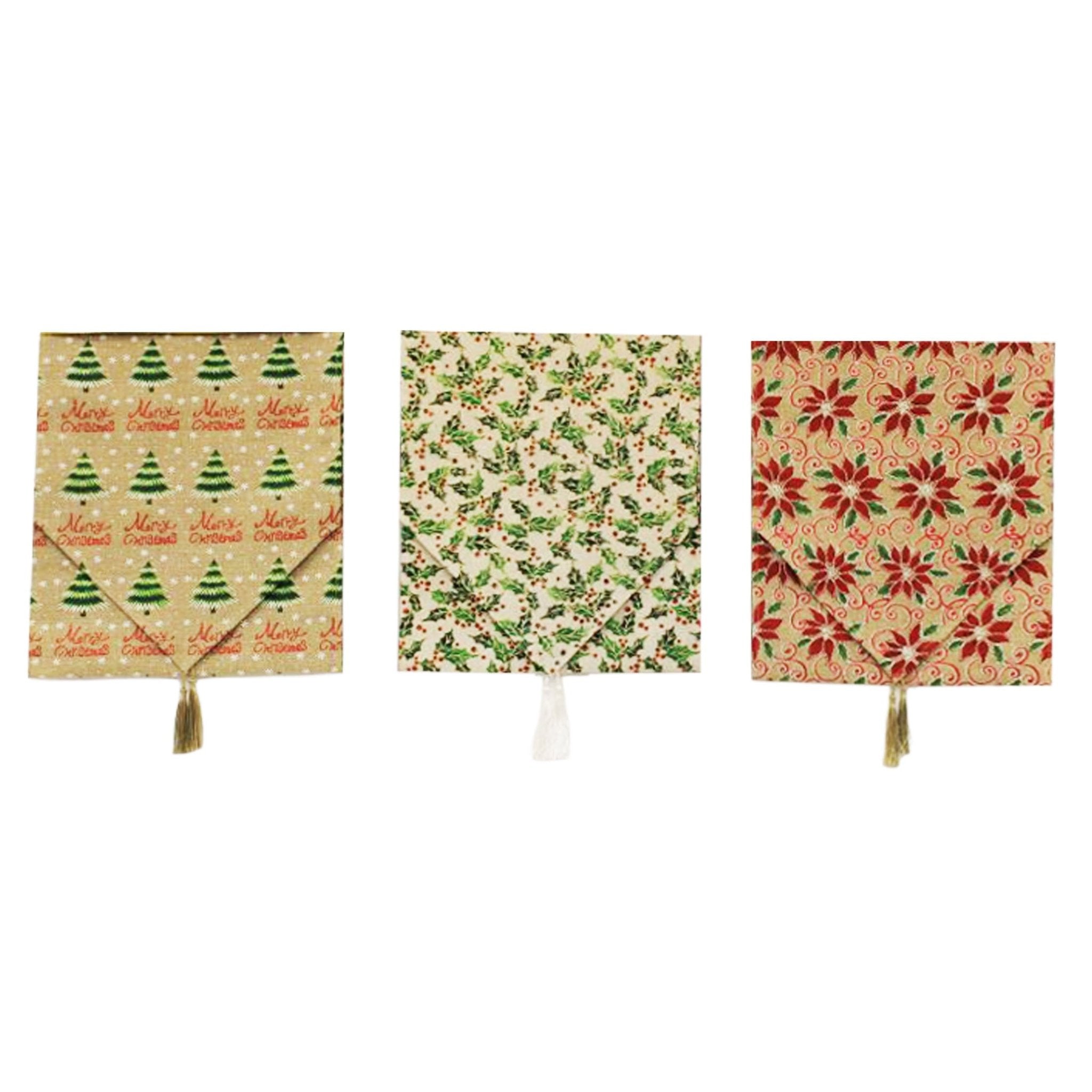 Tab Runner Gld Tree - Country Silk