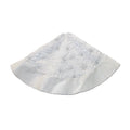 Deluxe Plush White Tree Skirt With Silve