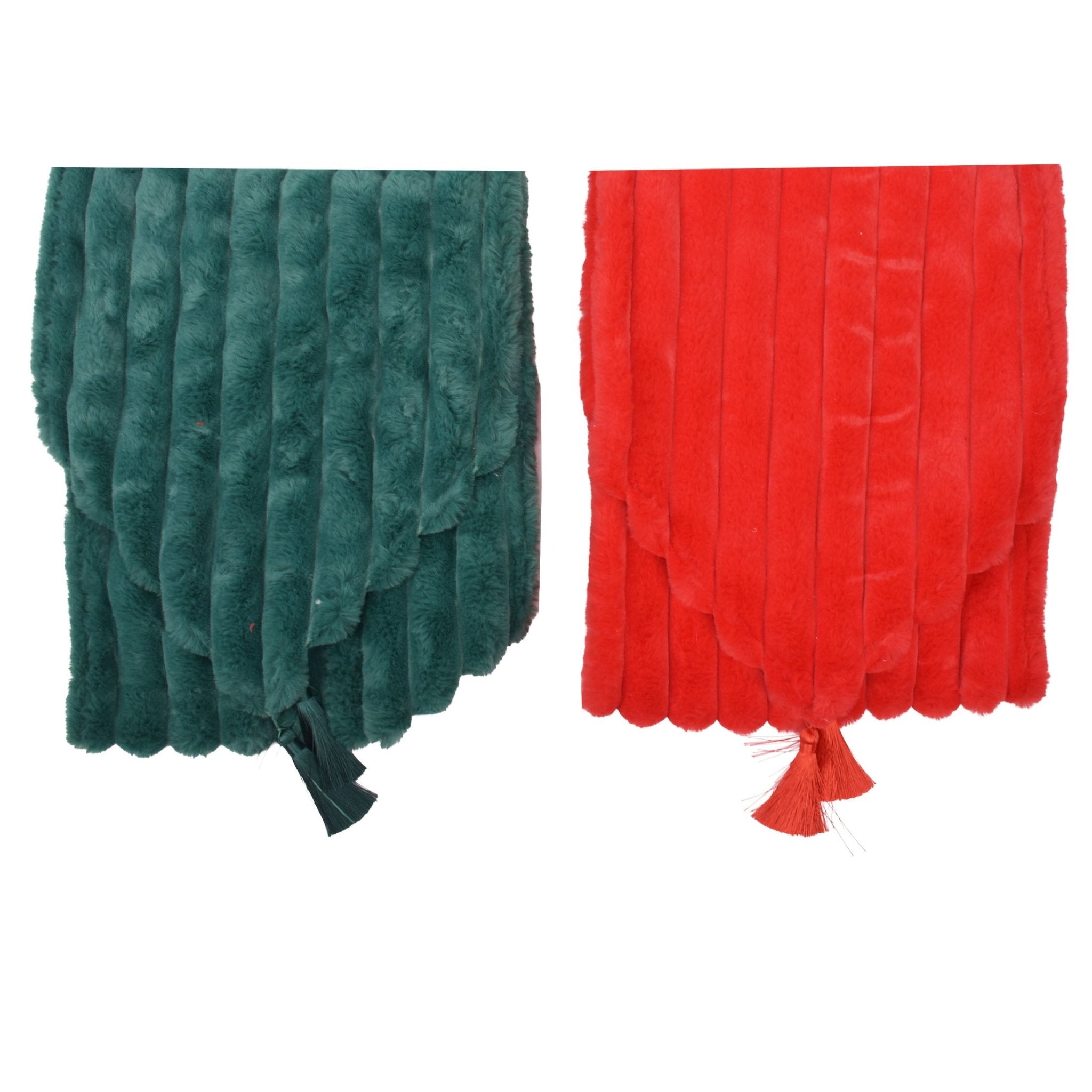 Fuffy Table Runner With Tassel - Country Silk