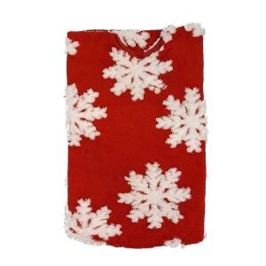 36 Inch 3D Snowflake Tree Skirt - Country Silk
