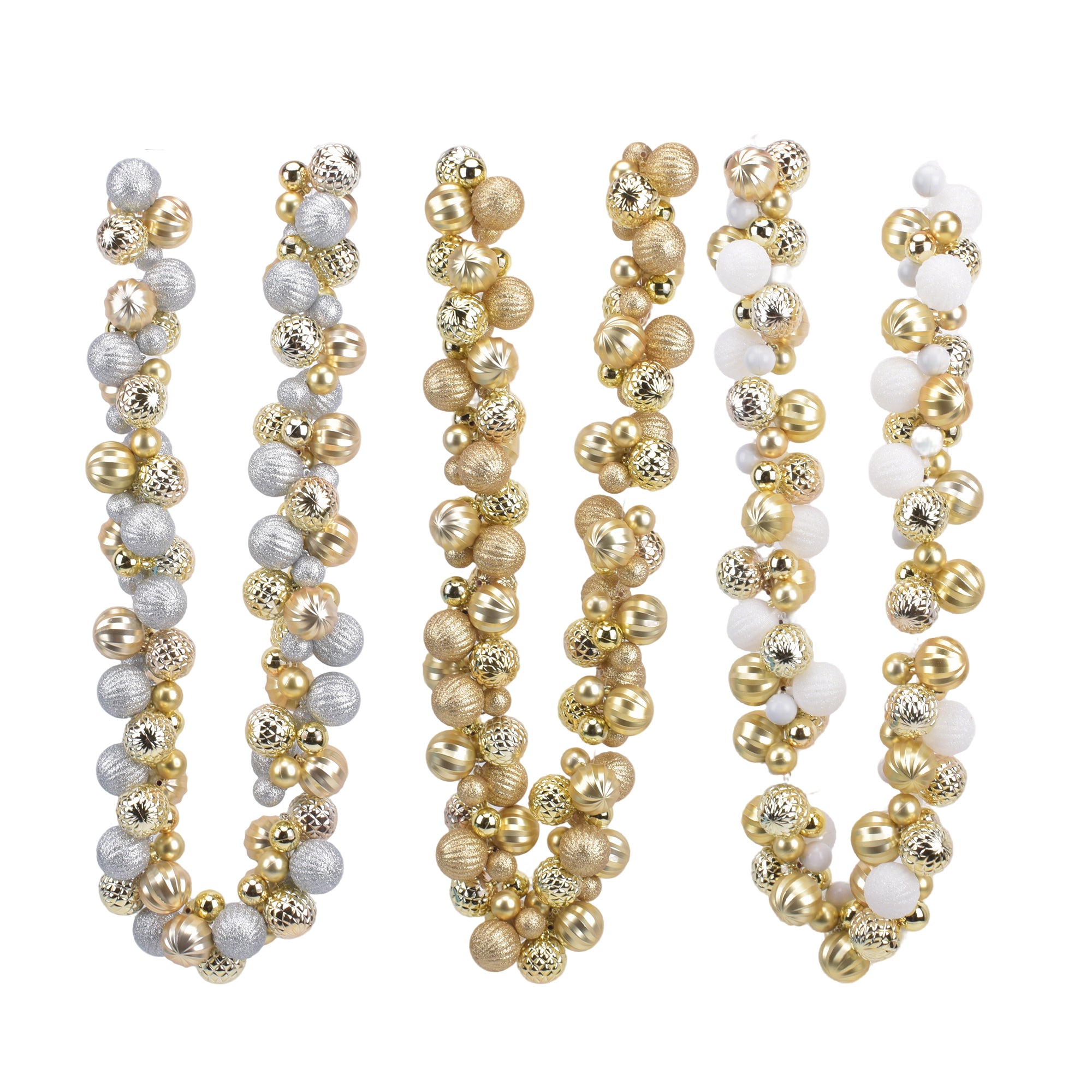 6Ft Braided Shatterproof Ball Garland