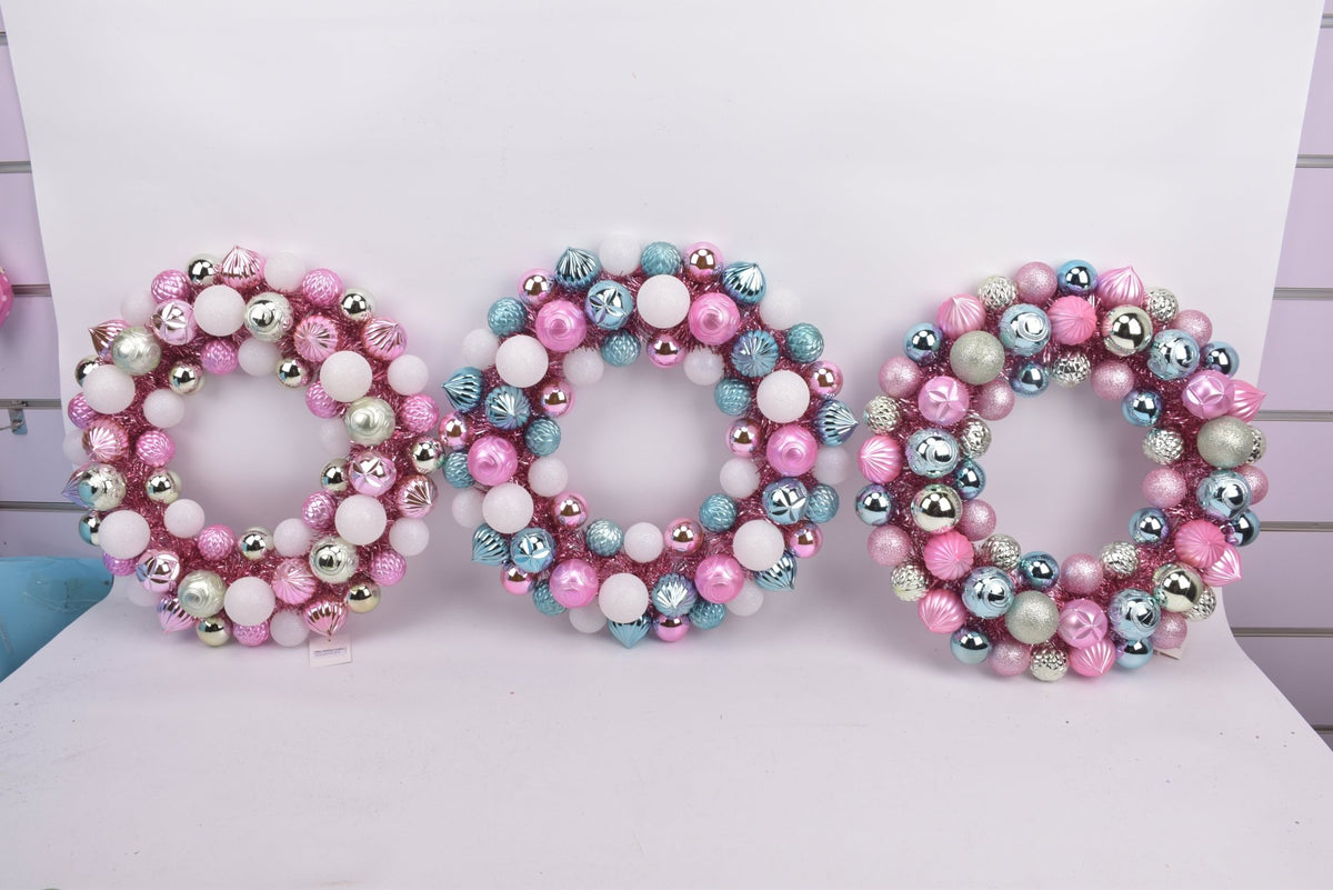 Shatterproof Ball Wreath - Country Silk
