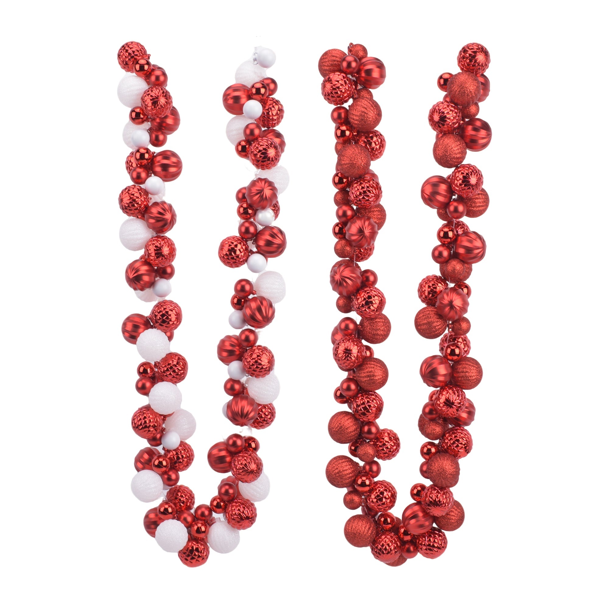 6Ft Braided Shatterproof Ball Garland - Country Silk