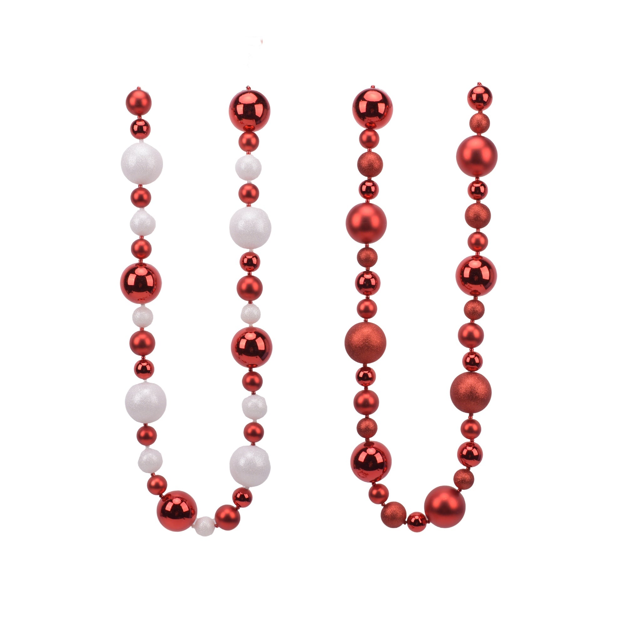 6Ft Shatterproof Large Ball Garland 80M - Country Silk