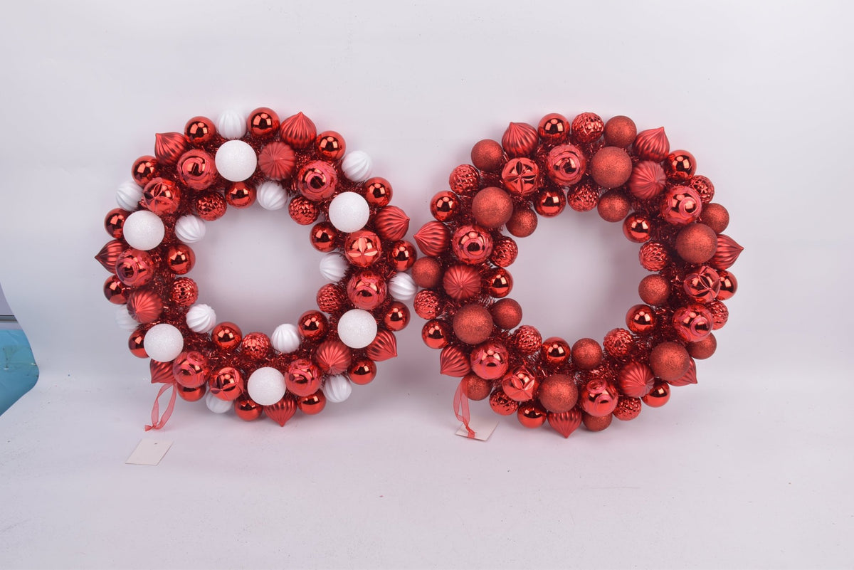 Shatterproof Ball Wreath - Country Silk