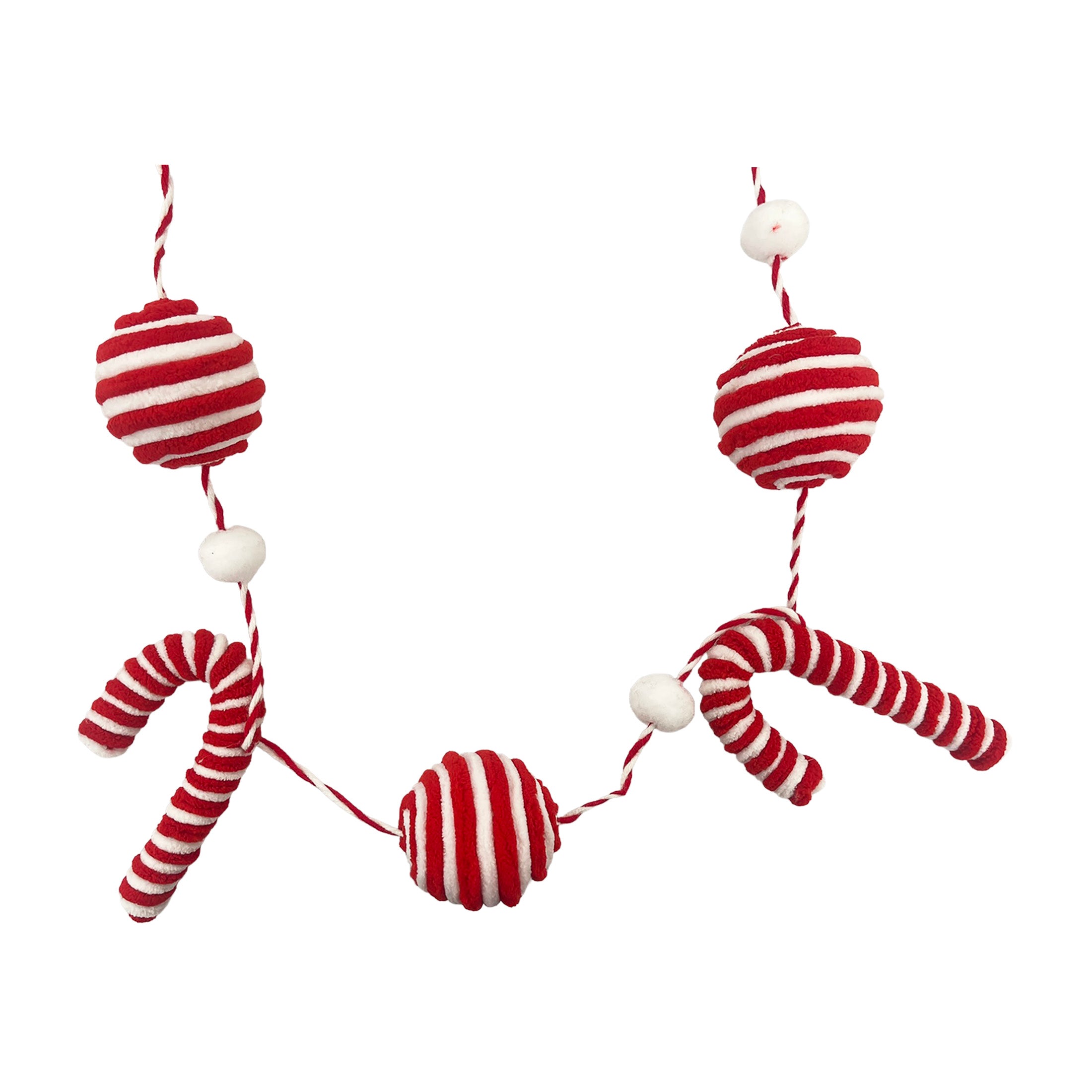 6Ft Foam Candy Cane Garland