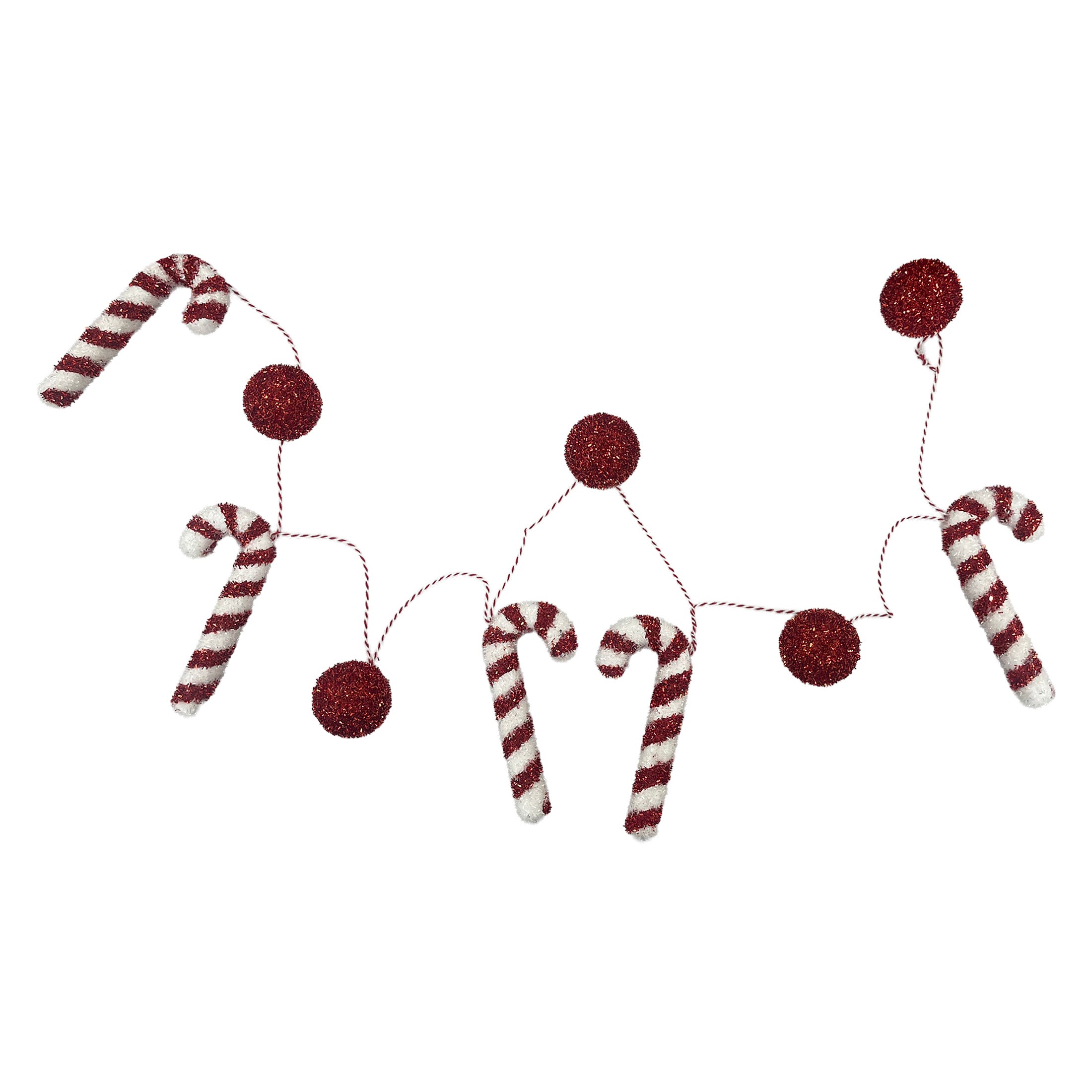 6Ft Tinsel Candy Garland