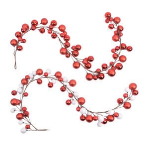 65 Inch Ball Garland - Country Silk