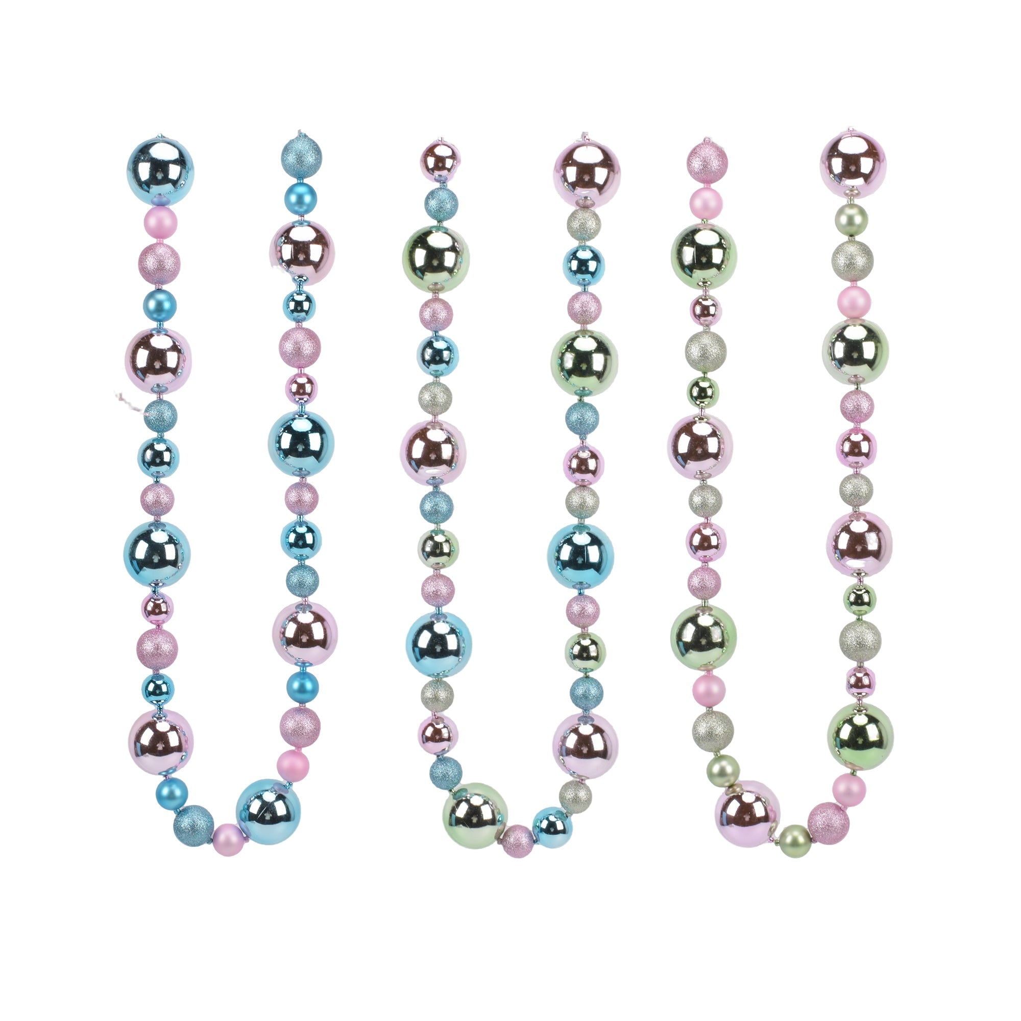 6Ft Shatterproof Large Ball Garland 80M - Country Silk