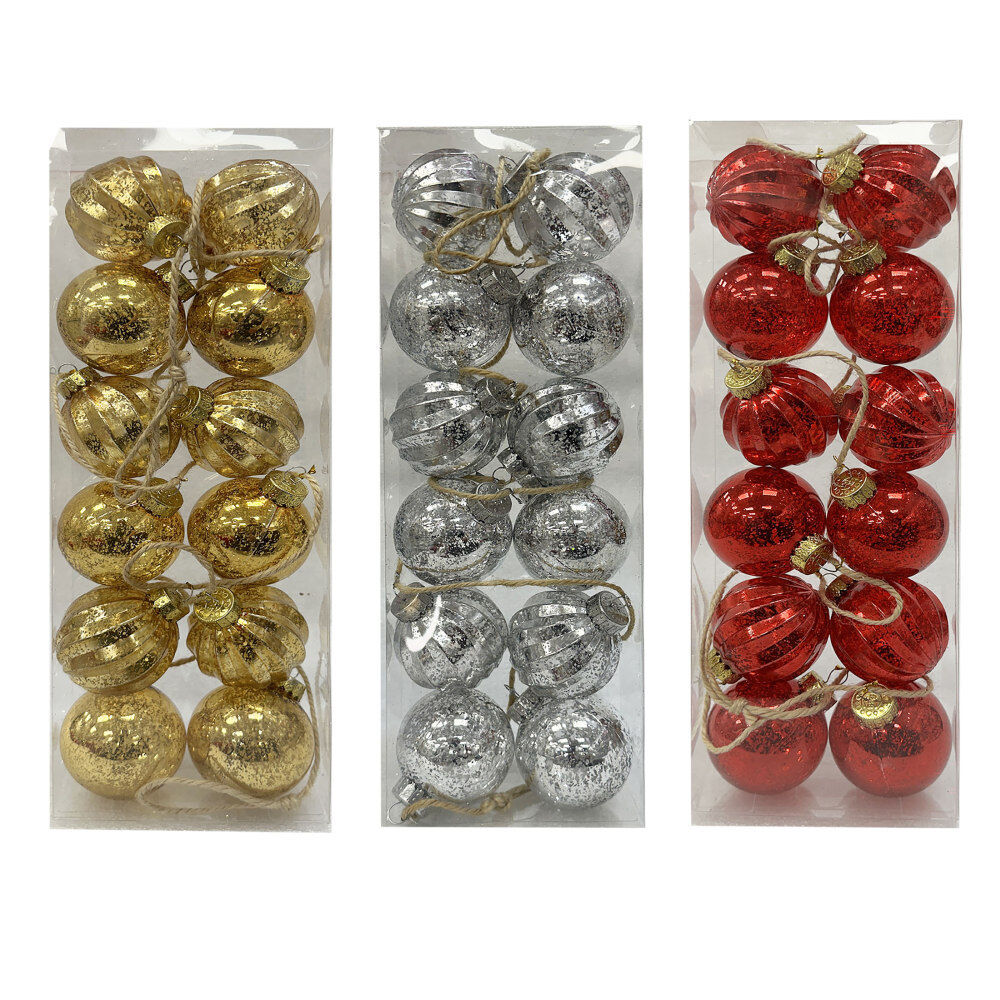6 Ft Ball Garland Mecury Finish