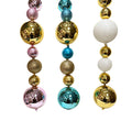 6Ft Shatterproof Large Ball Garland 80Mm - Country Silk