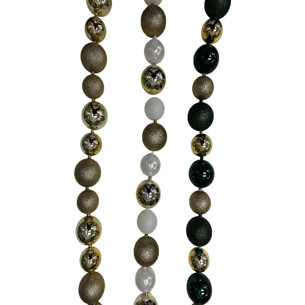 6Ft Shatterproof Garland 50 60Mm - Country Silk