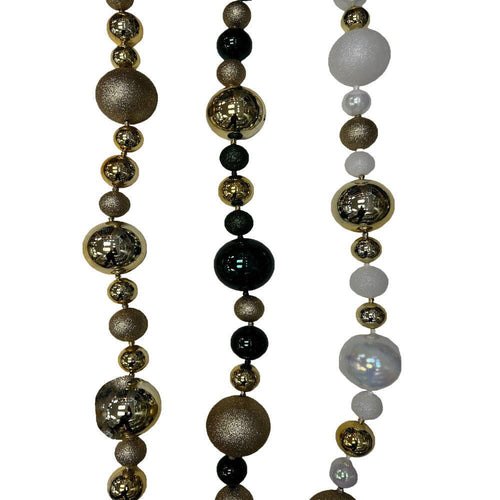 6Ft Shatterproof Large Ball Garland 80Mm - Country Silk