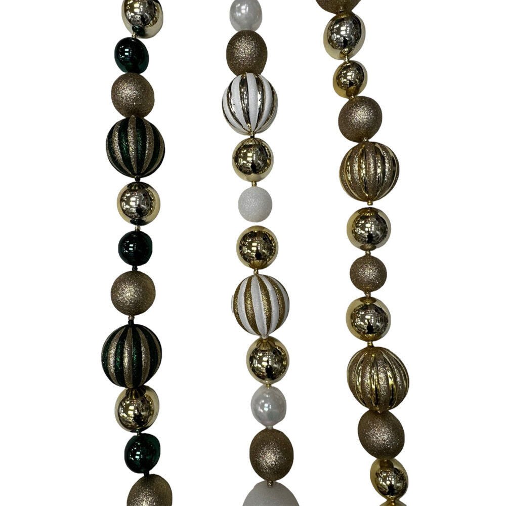 6Ft Ball Garland 80Mm 60Mm 50Mm With Hp - Country Silk