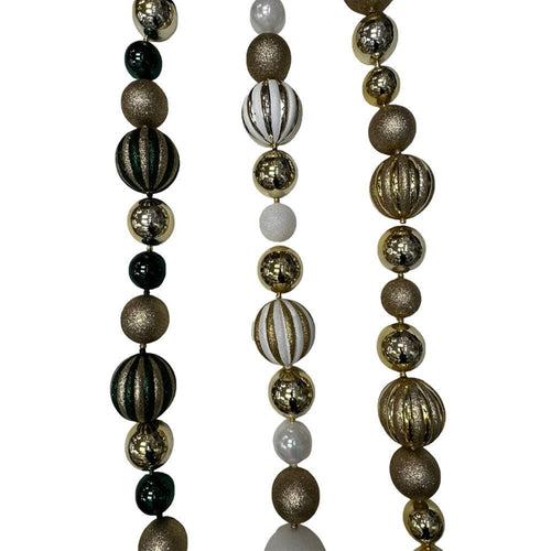 6Ft Ball Garland 80Mm 60Mm 50Mm With Hp - Country Silk
