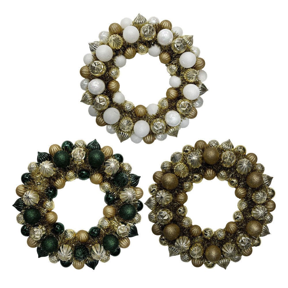 Shatterproof Ball Wreath - Country Silk