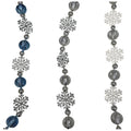 6 Ft Shatterproof Garland With Snowflake - Country Silk
